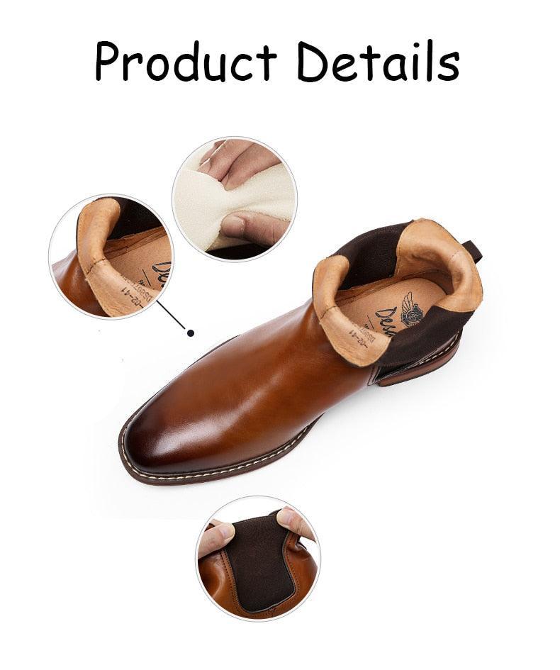 DESAI Genuine Leather elegant Boots Carauana Store