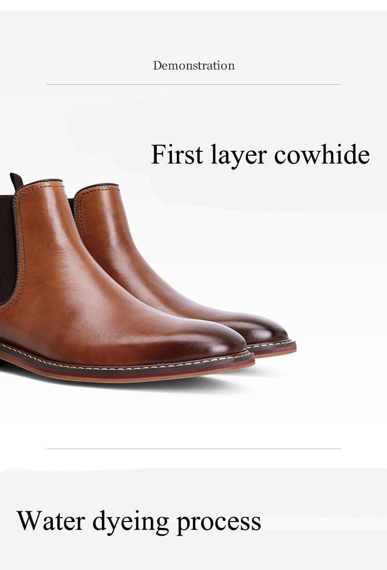 DESAI Genuine Leather elegant Boots Carauana Store
