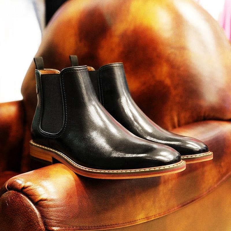 DESAI Genuine Leather elegant Boots Carauana Store