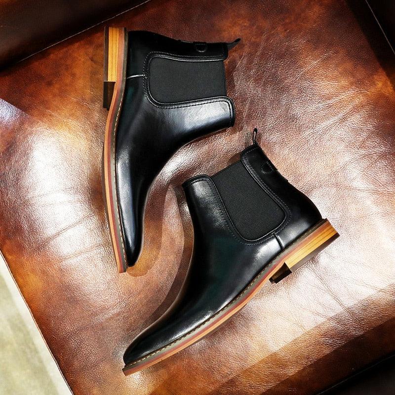 DESAI Genuine Leather elegant Boots Carauana Store