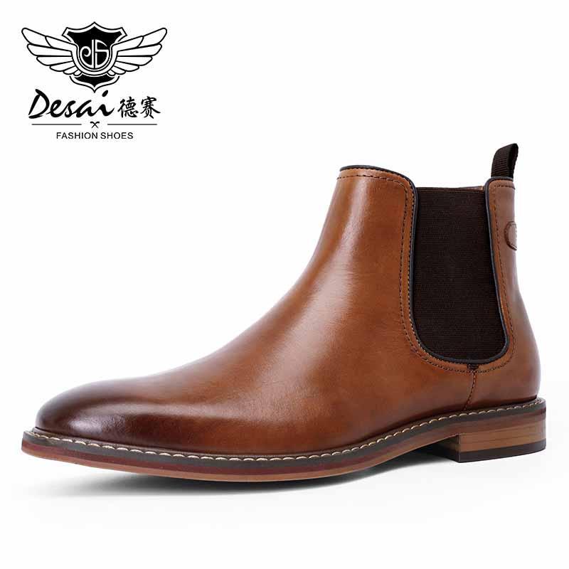 DESAI Genuine Leather elegant Boots Carauana Store