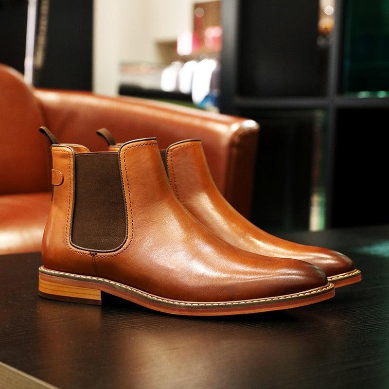 DESAI Genuine Leather elegant Boots Carauana Store