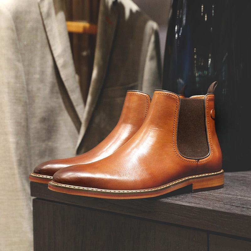 DESAI Genuine Leather elegant Boots Carauana Store
