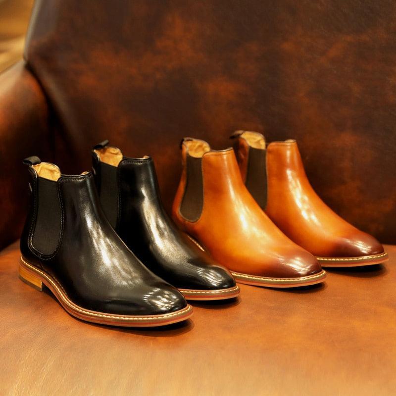 DESAI Genuine Leather elegant Boots Carauana Store