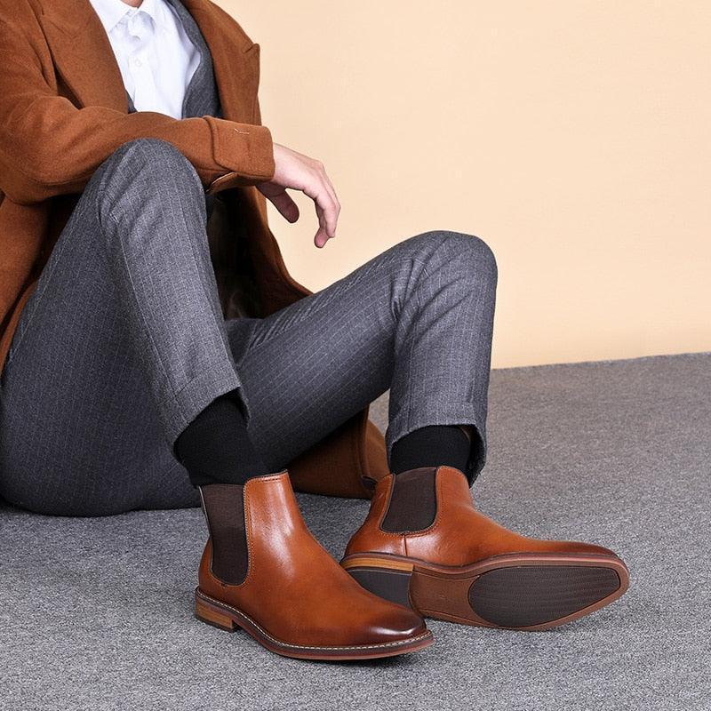 DESAI Genuine Leather elegant Boots Carauana Store