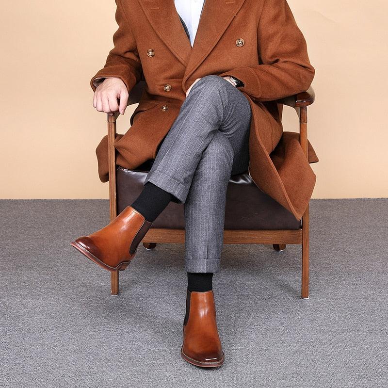 DESAI Genuine Leather elegant Boots Carauana Store