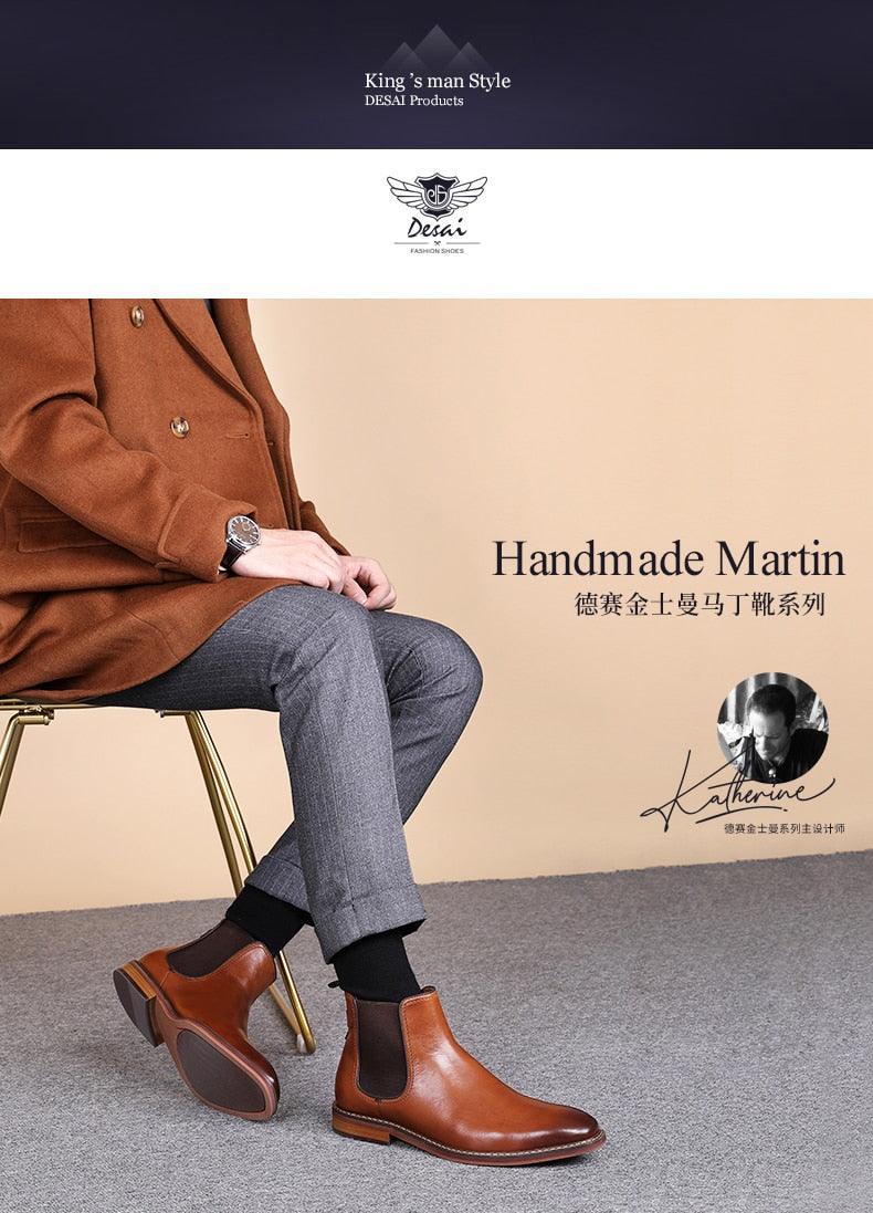 DESAI Genuine Leather elegant Boots Carauana Store