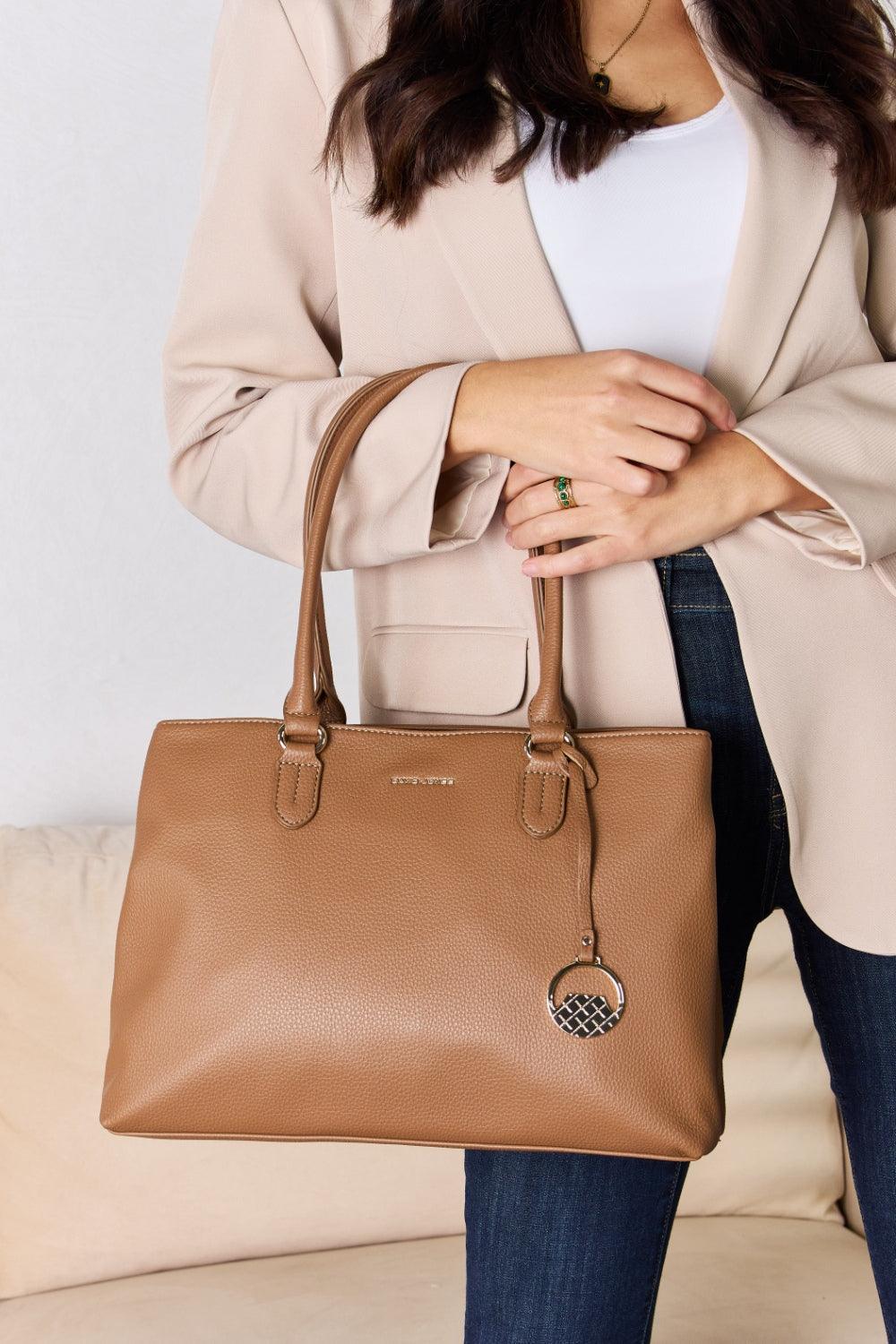 David Jones Structured Leather Handbag Carauana Store