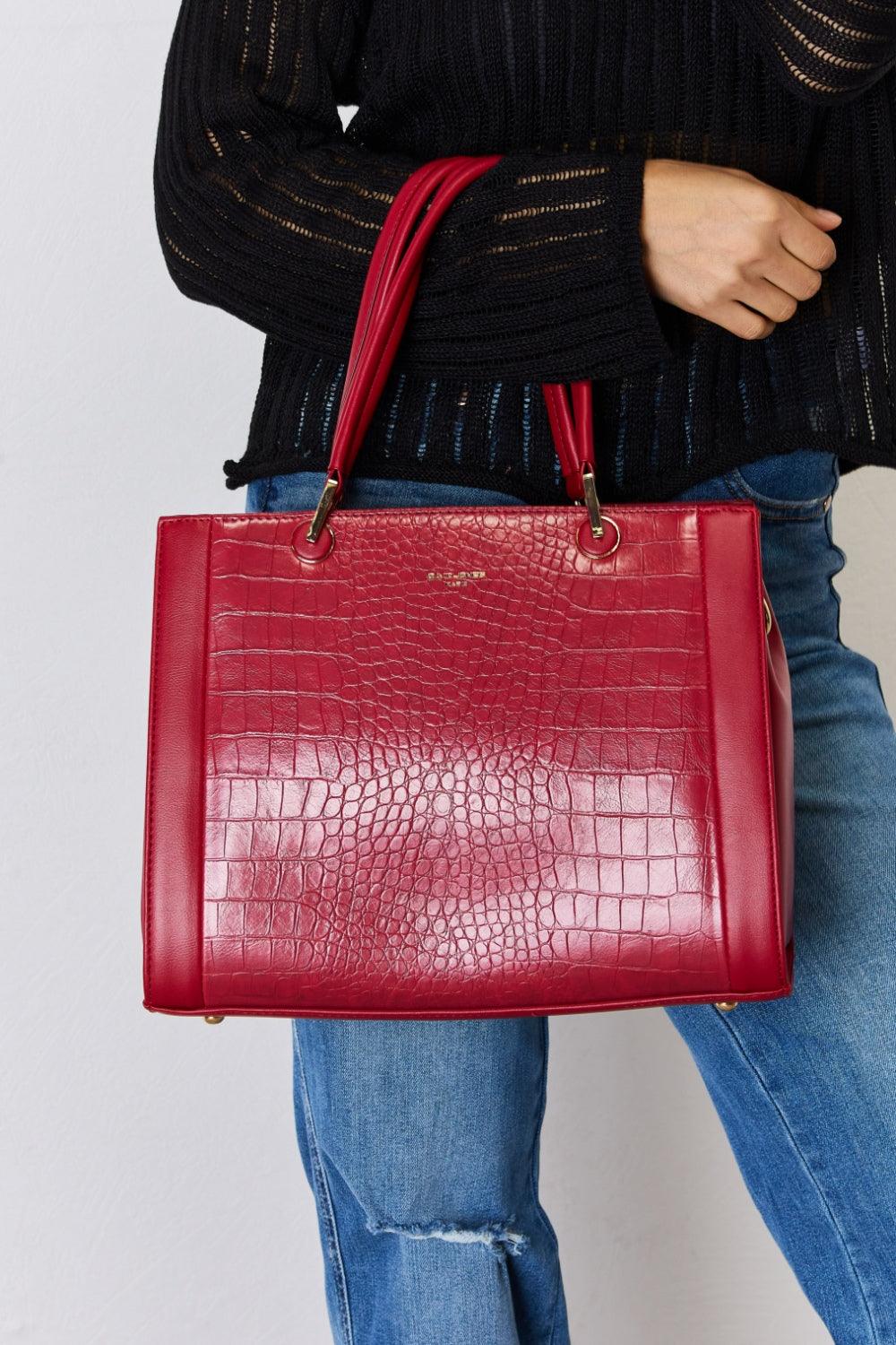 David Jones Texture PU Leather Handbag Carauana Store