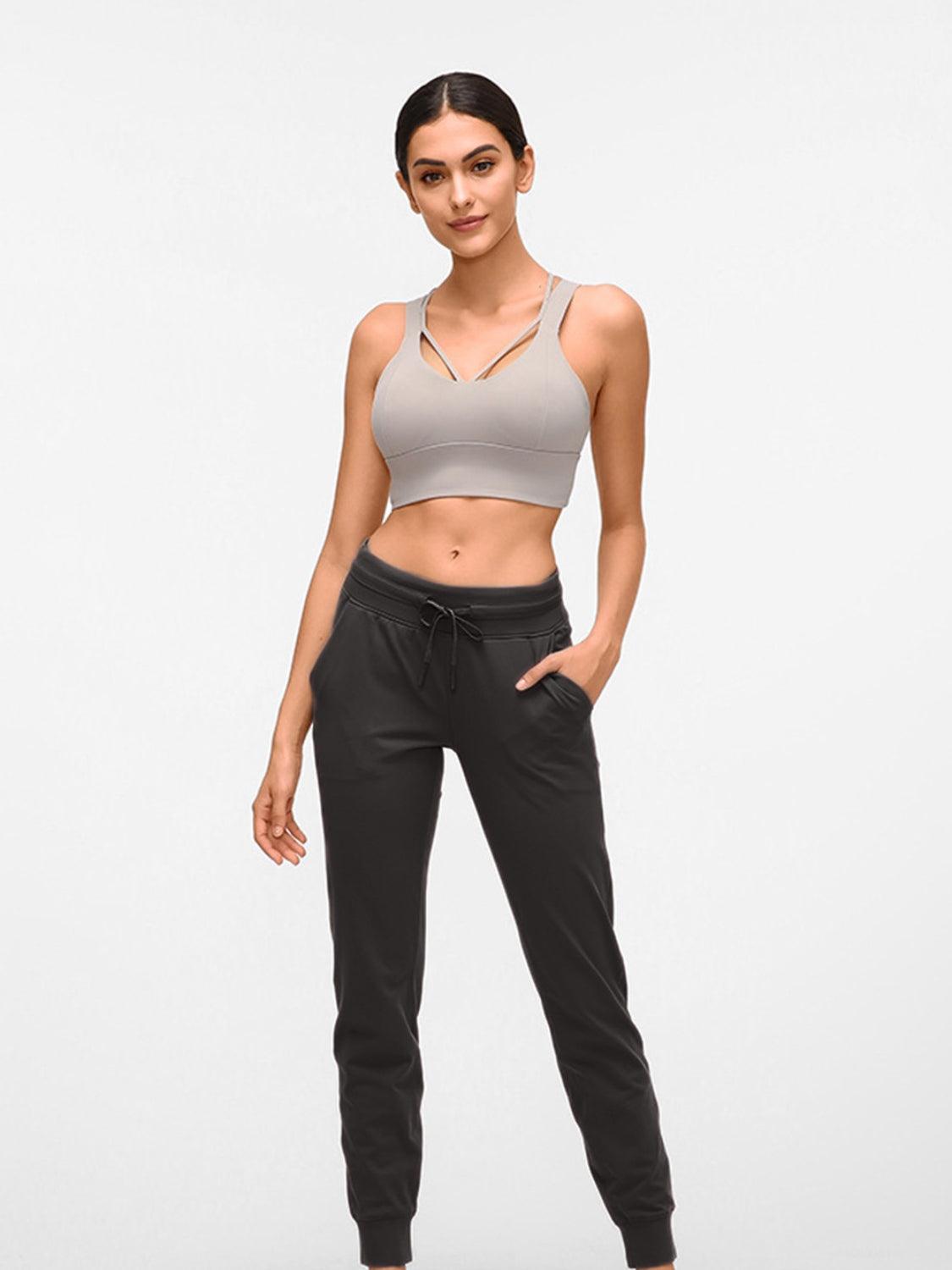 Double Take Tied Joggers with Pockets Carauana Store