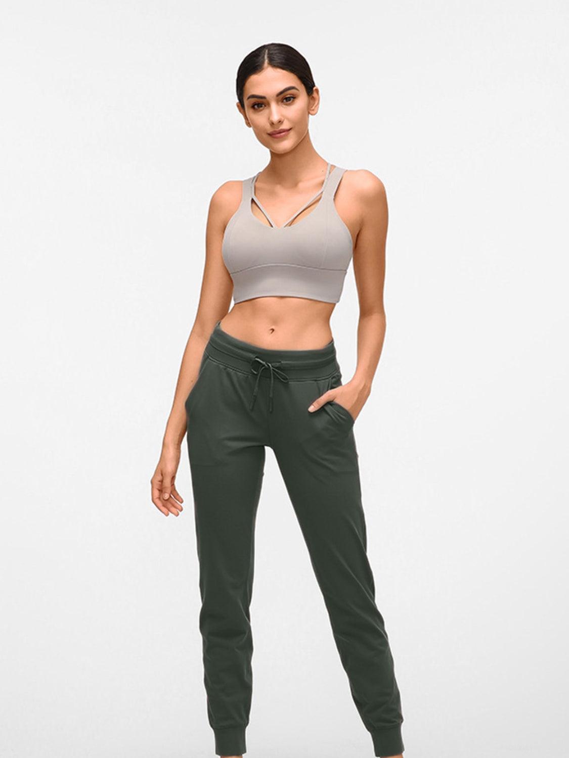Double Take Tied Joggers with Pockets Carauana Store