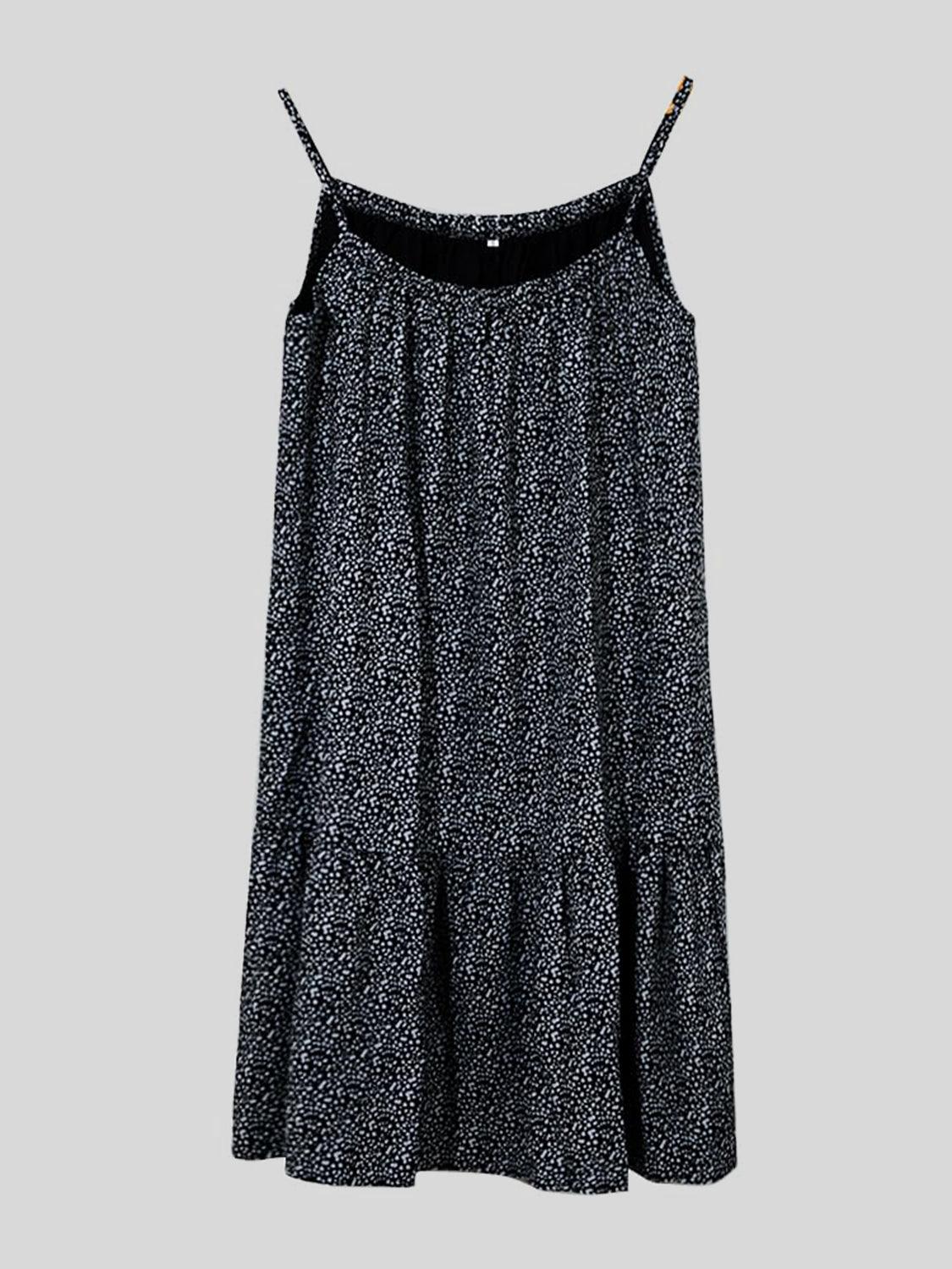 Full Size Printed Sleeveless Mini Cami Dress Carauana Store