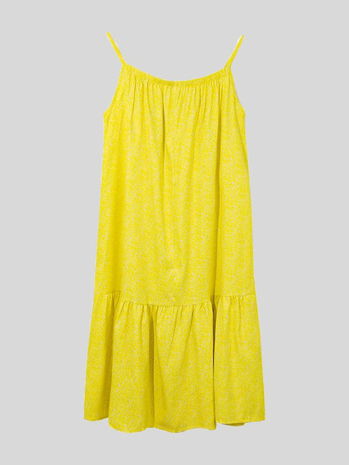 Full Size Printed Sleeveless Mini Cami Dress Carauana Store