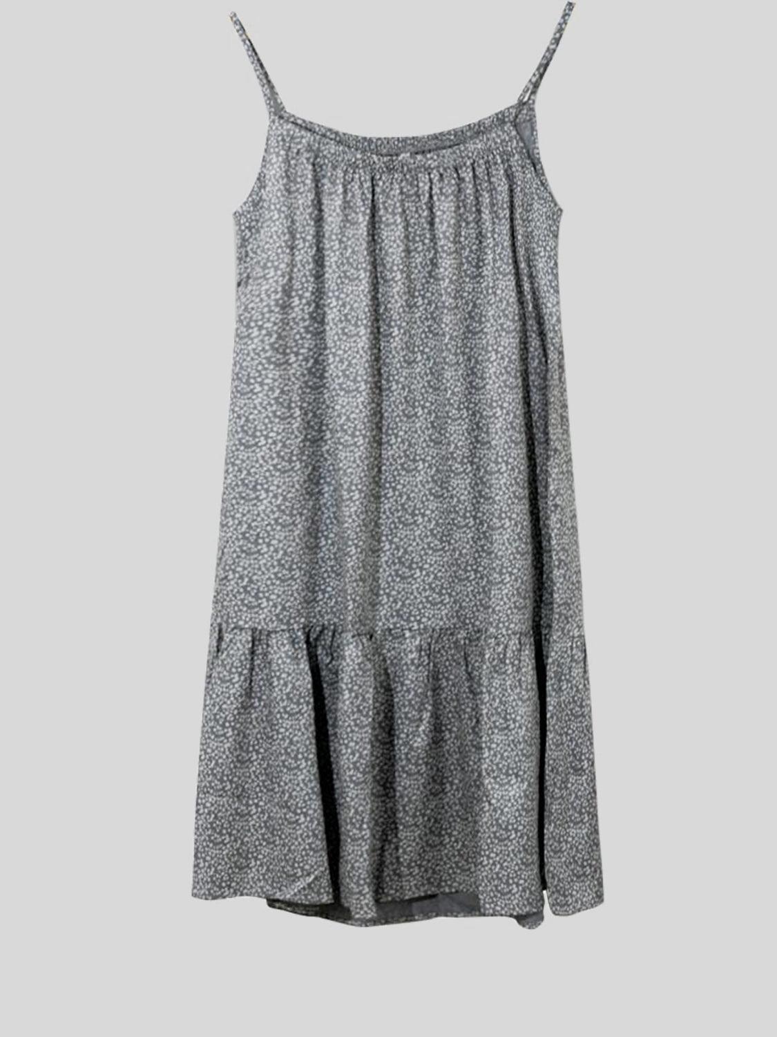 Full Size Printed Sleeveless Mini Cami Dress Carauana Store