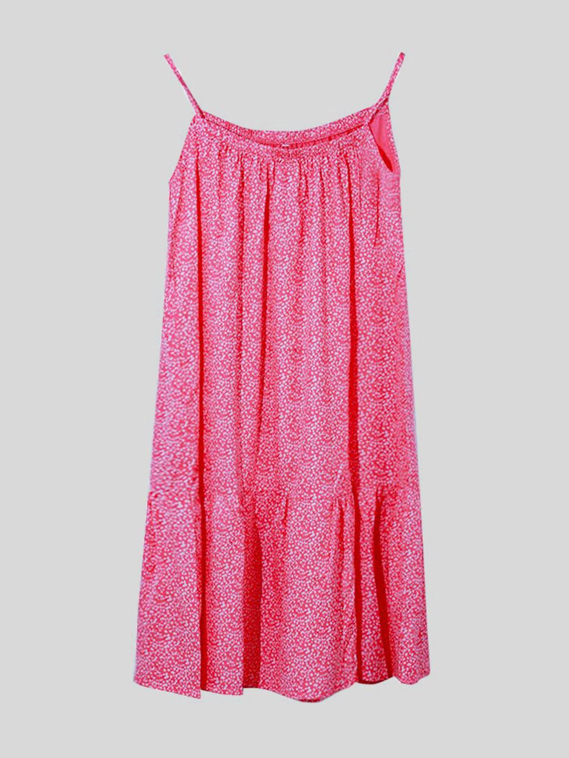 Full Size Printed Sleeveless Mini Cami Dress Carauana Store