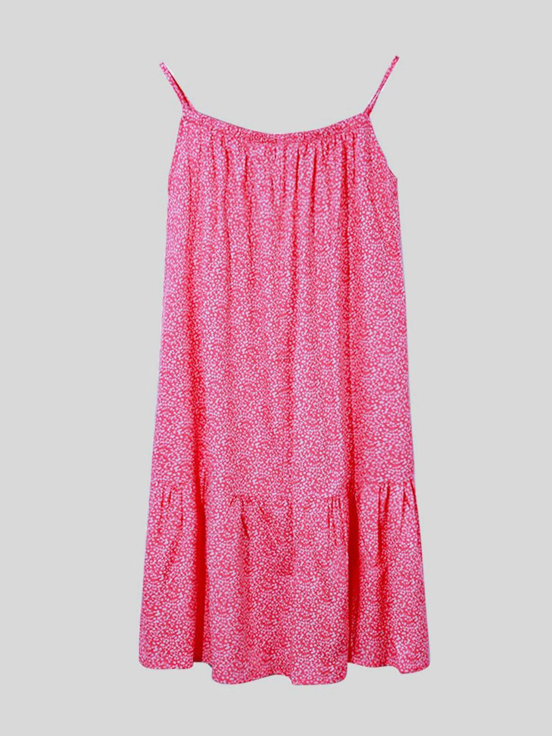 Full Size Printed Sleeveless Mini Cami Dress Carauana Store