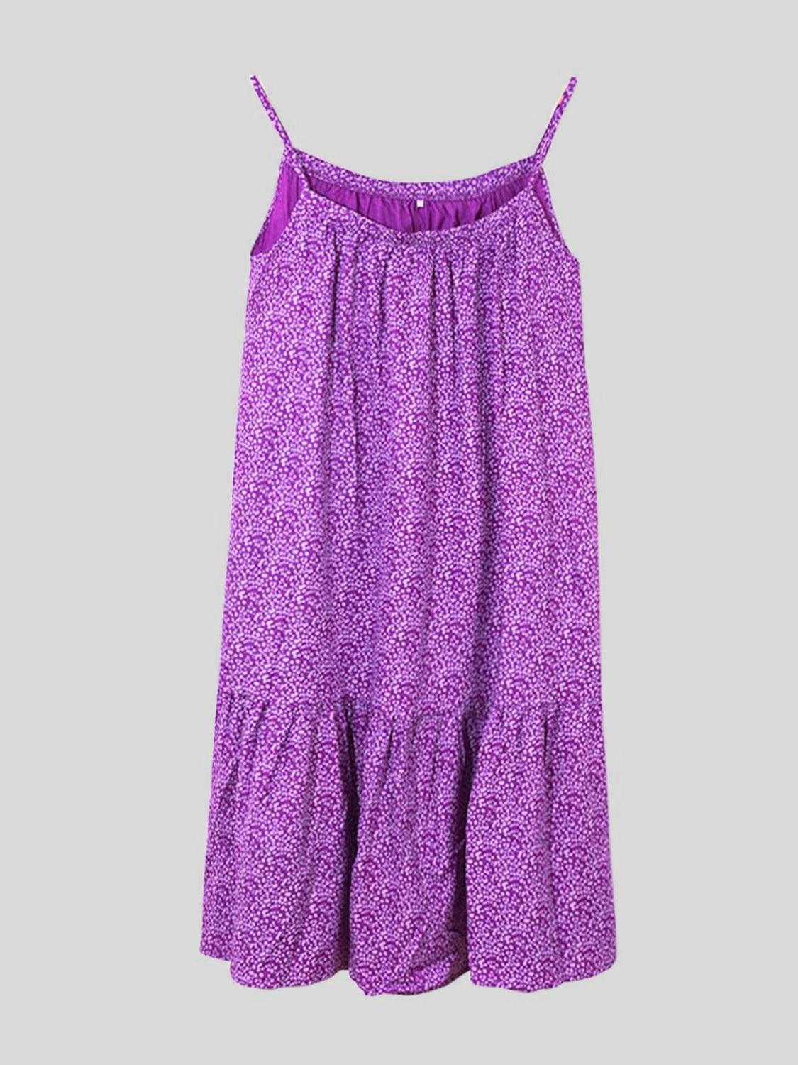 Full Size Printed Sleeveless Mini Cami Dress Carauana Store
