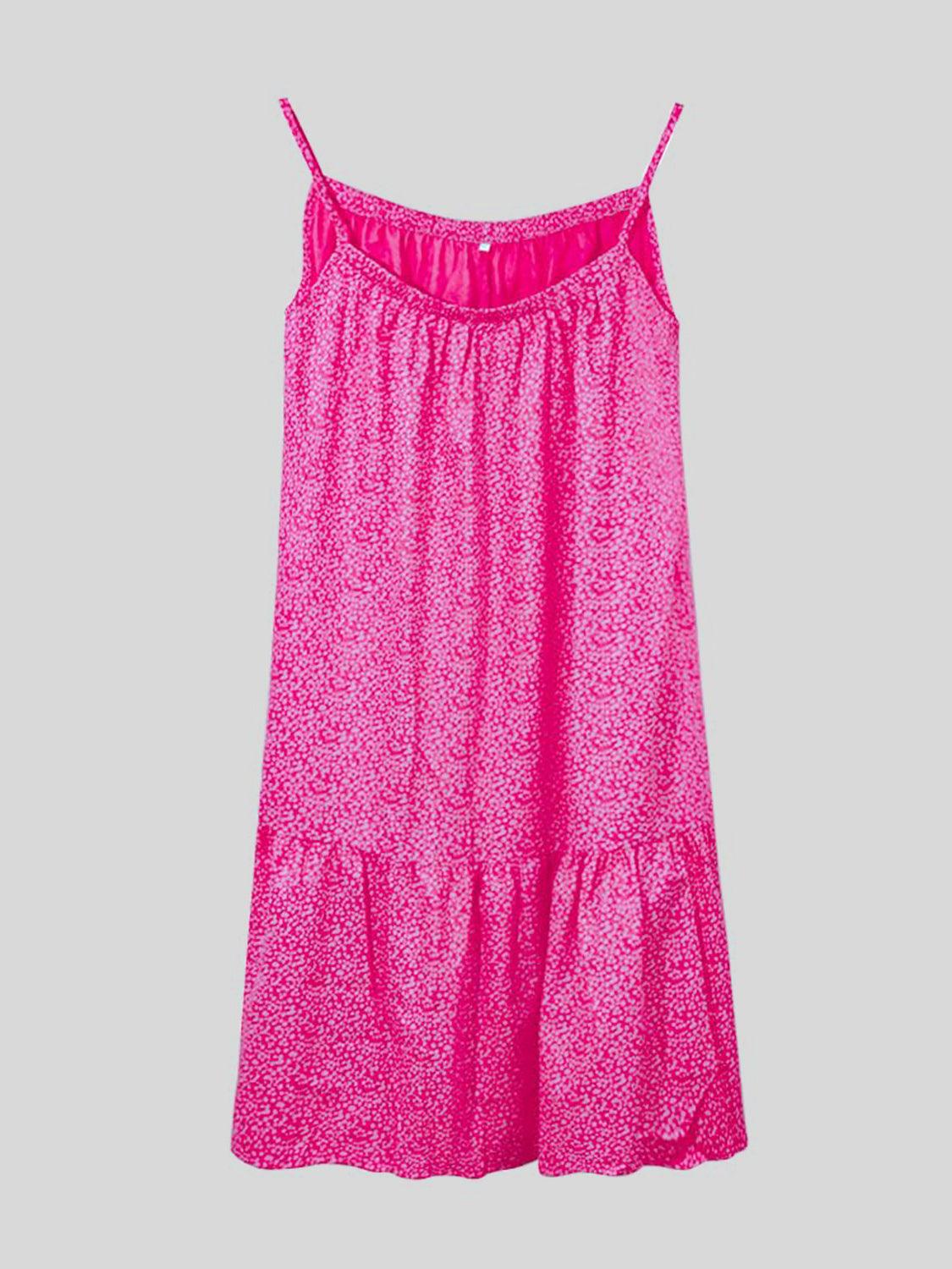 Full Size Printed Sleeveless Mini Cami Dress Carauana Store