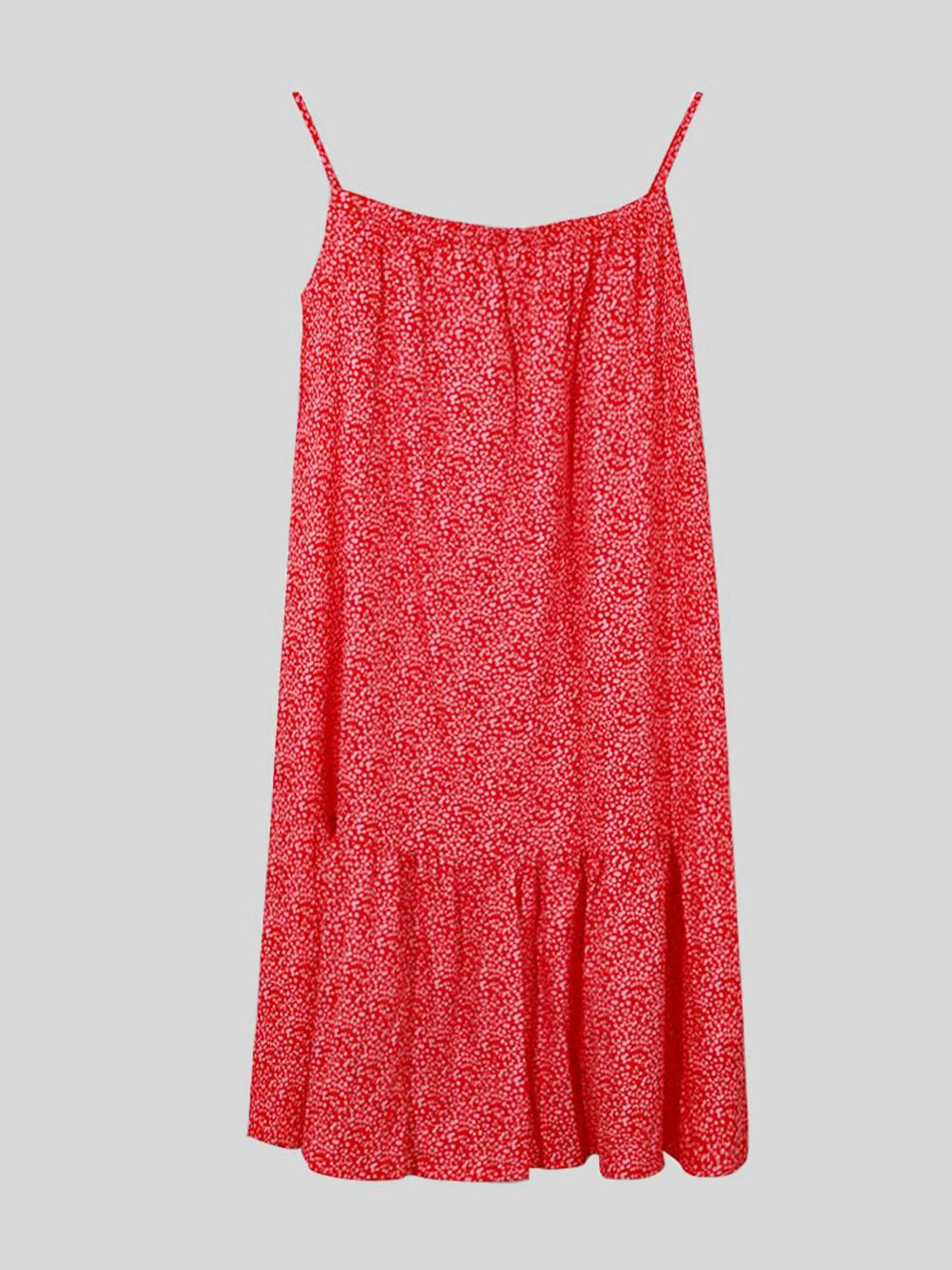 Full Size Printed Sleeveless Mini Cami Dress Carauana Store