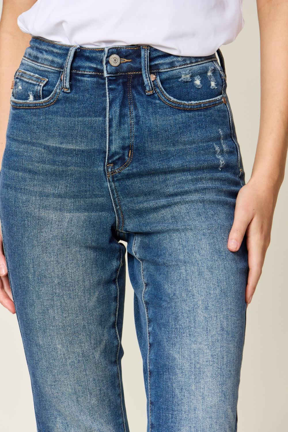 Judy Blue Full Size Tummy Control High Waist Slim Jeans Carauana Store
