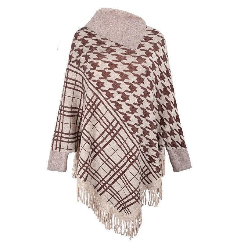 Knitted Shawl Women Warm Tassel Pullover Imitation Cashmere Carauana Store