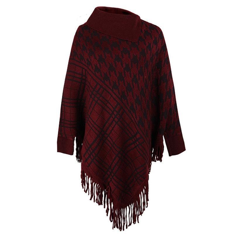 Knitted Shawl Women Warm Tassel Pullover Imitation Cashmere Carauana Store