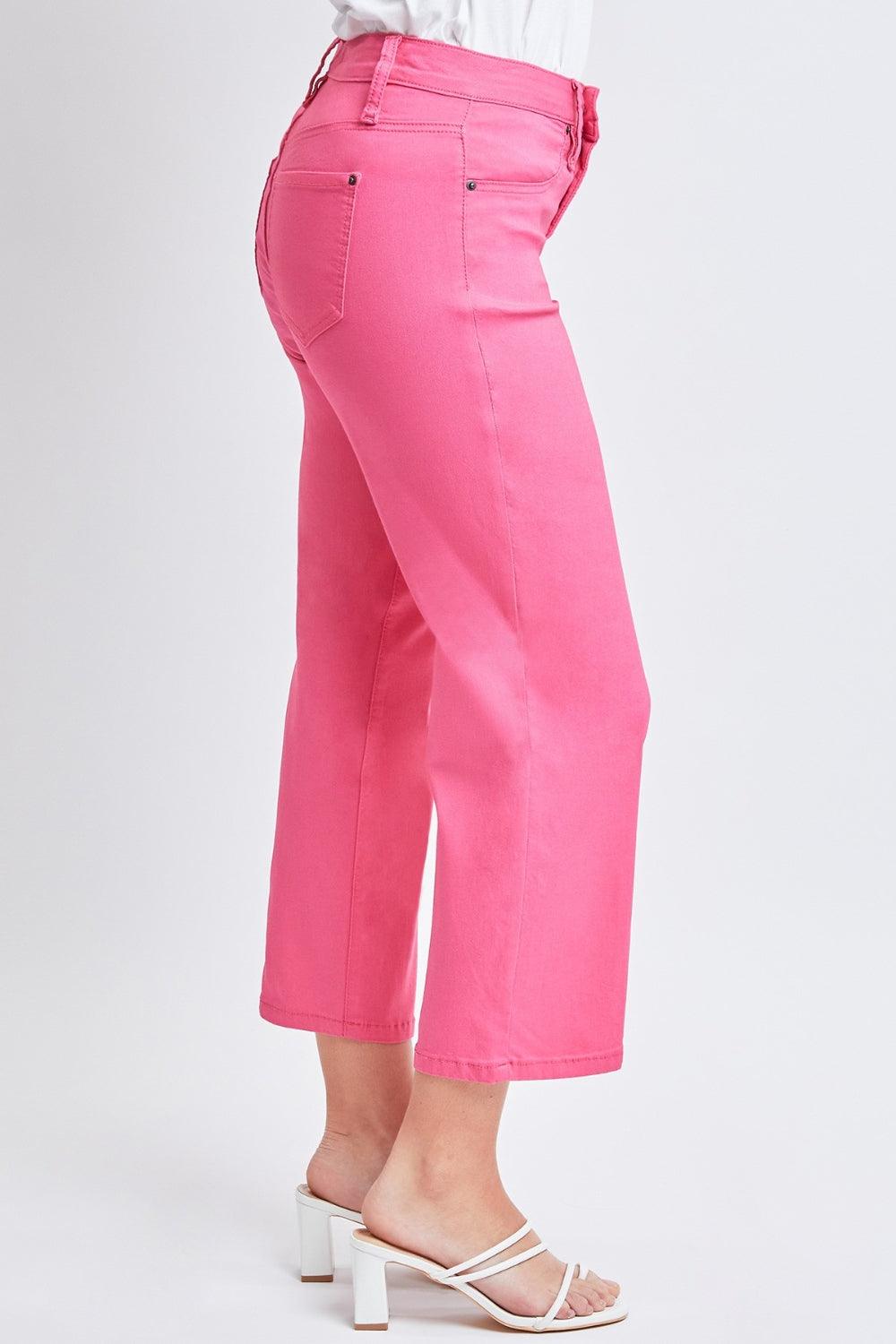 YMI Jeanswear Full Size Mid-Rise Hyperstretch Cropped Straight Pants Carauana Store