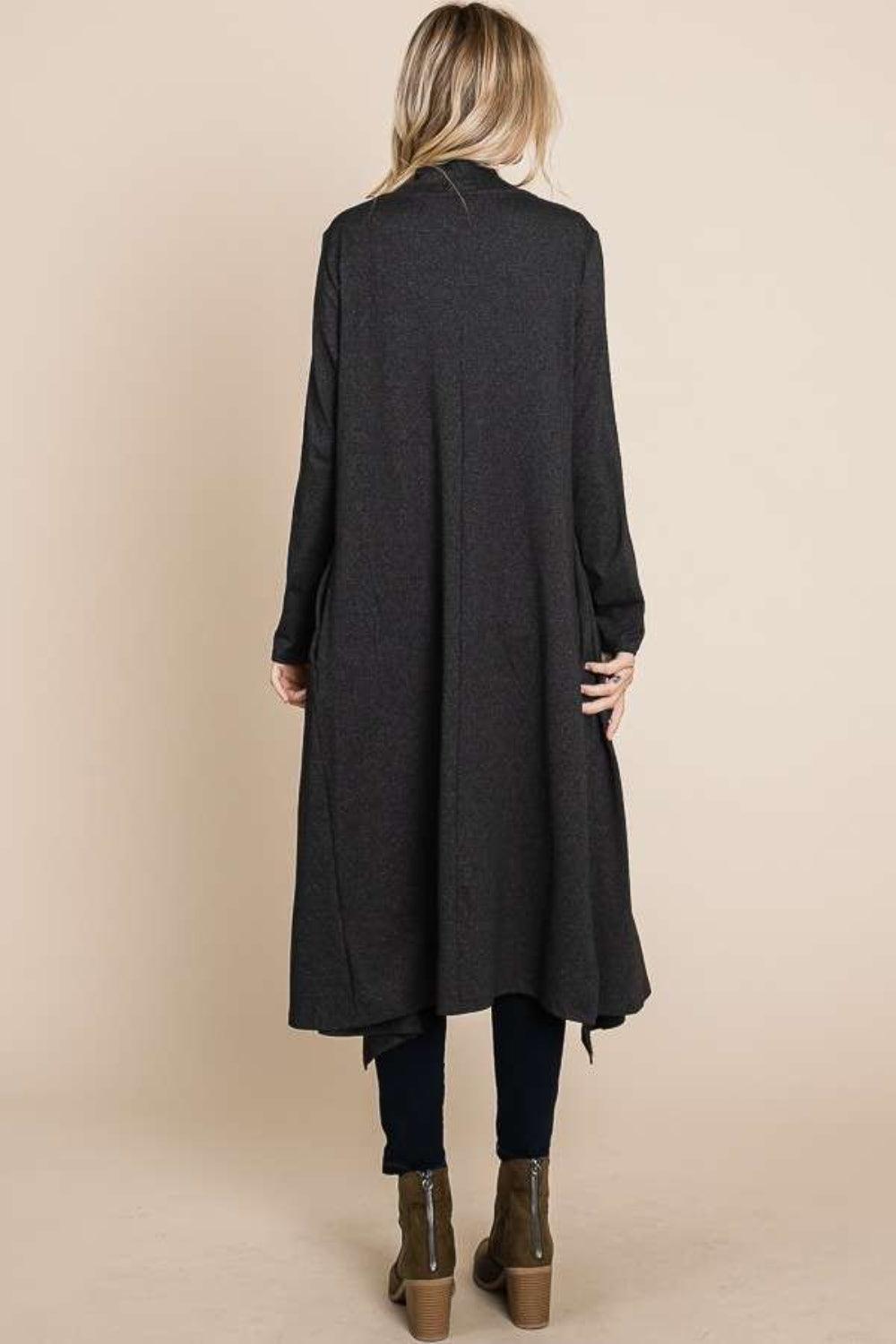Culture Code Open Front Longline Cover Up with Pockets Carauana Store