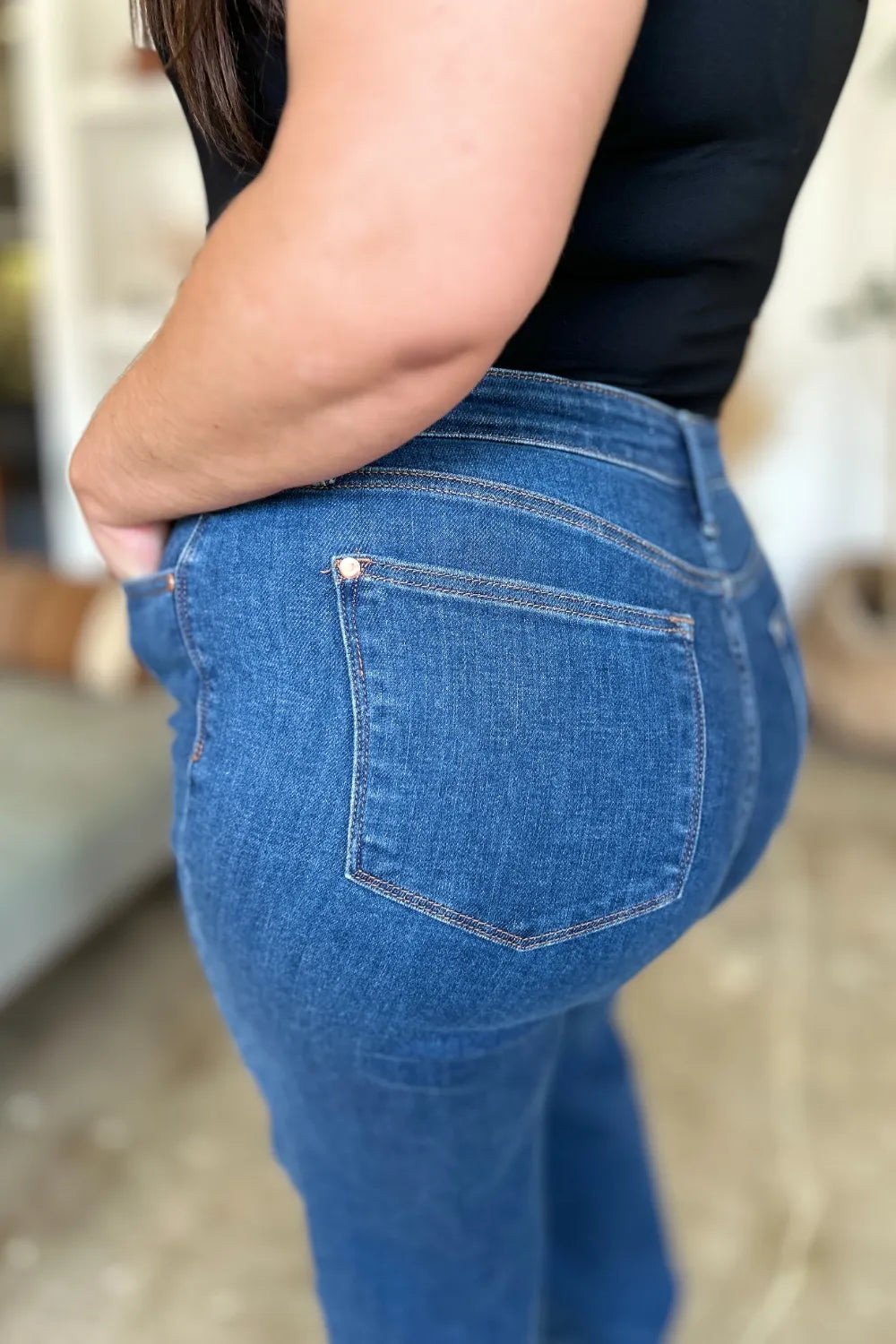 Judy Blue Full Size High Rise Straight Jeans Carauana Store