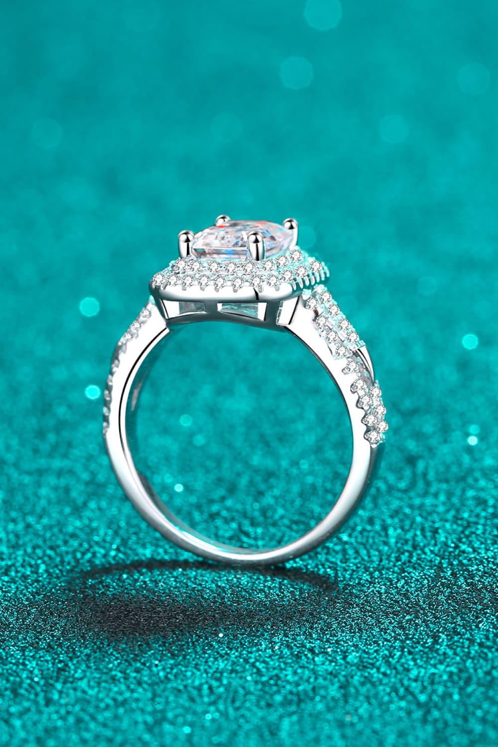 Can't Stop Your Shine 2 Carat Moissanite Ring Carauana Store