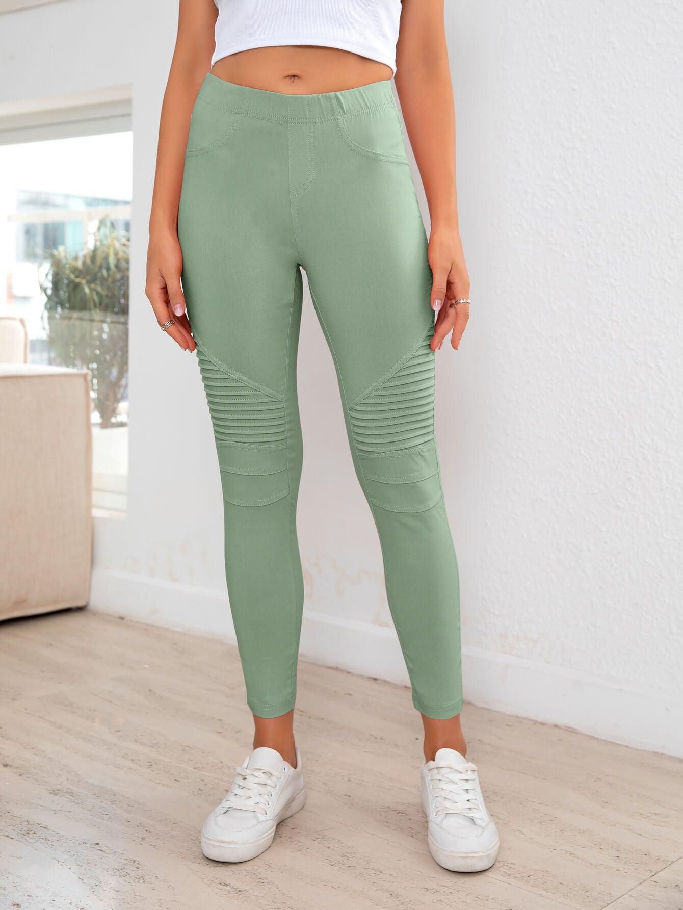 Ribbed Detail Leggings Carauana Store