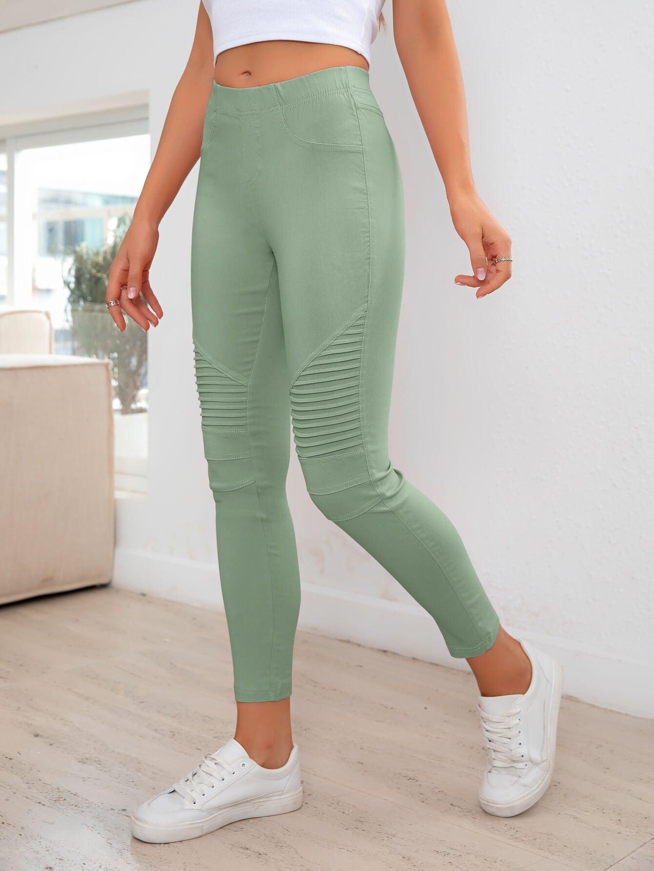 Ribbed Detail Leggings Carauana Store