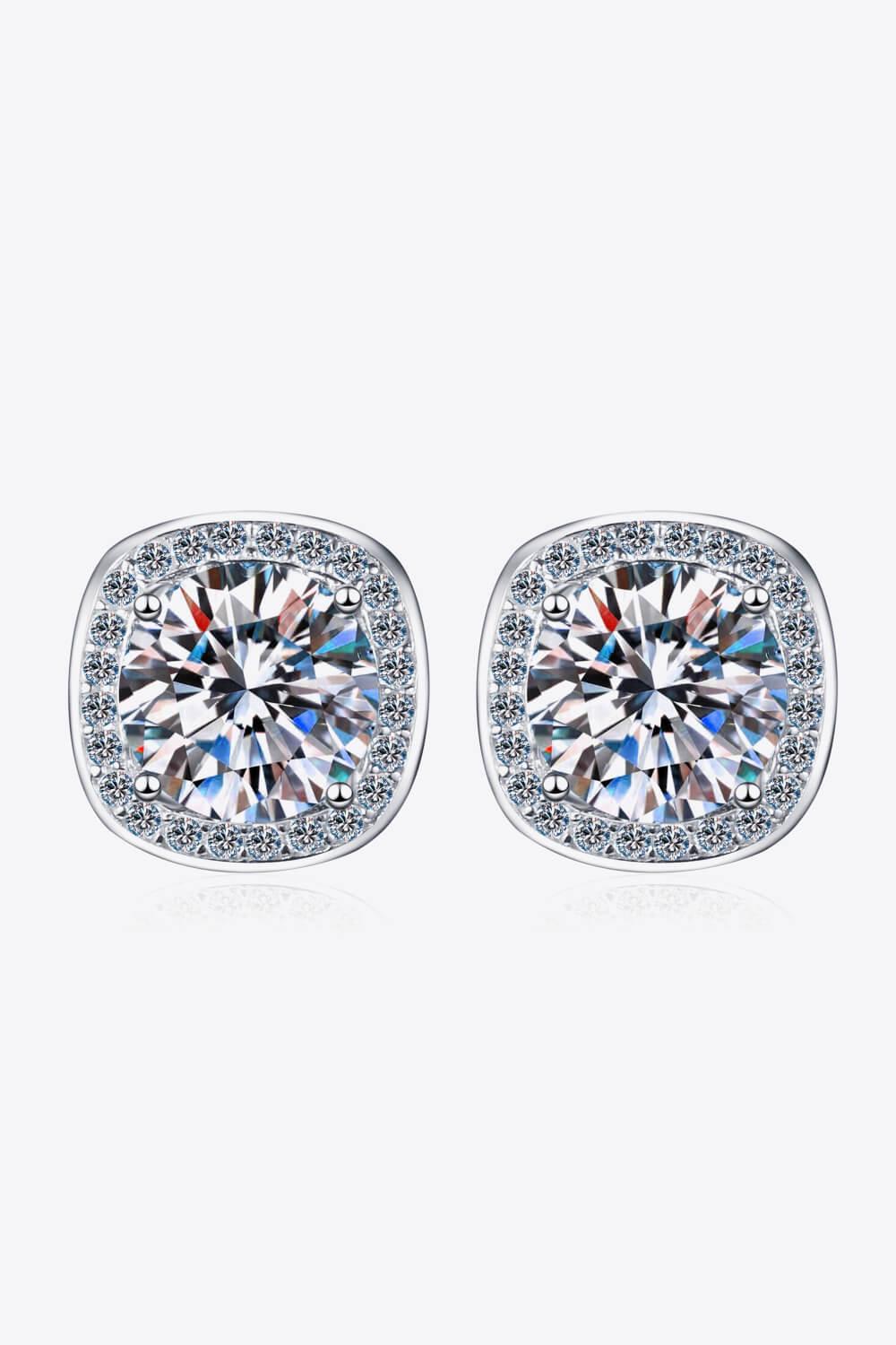 Let Me Love You 1 Carat Moissanite Stud Earrings Carauana Store