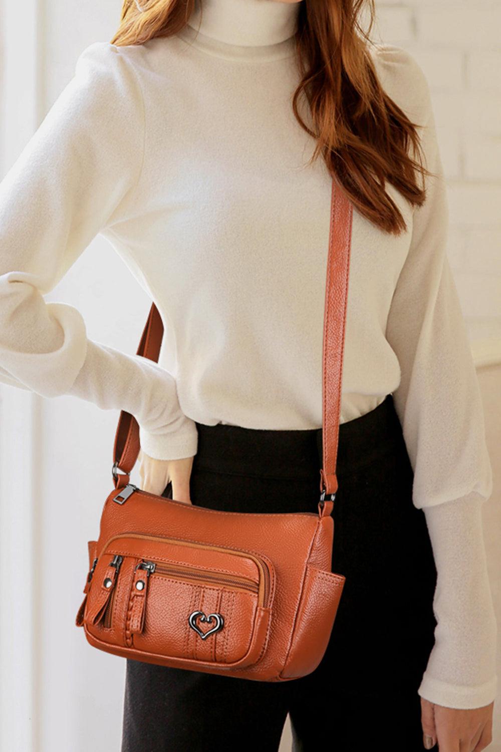 PU Leather Adjustable Strap Shoulder Bag Carauana Store