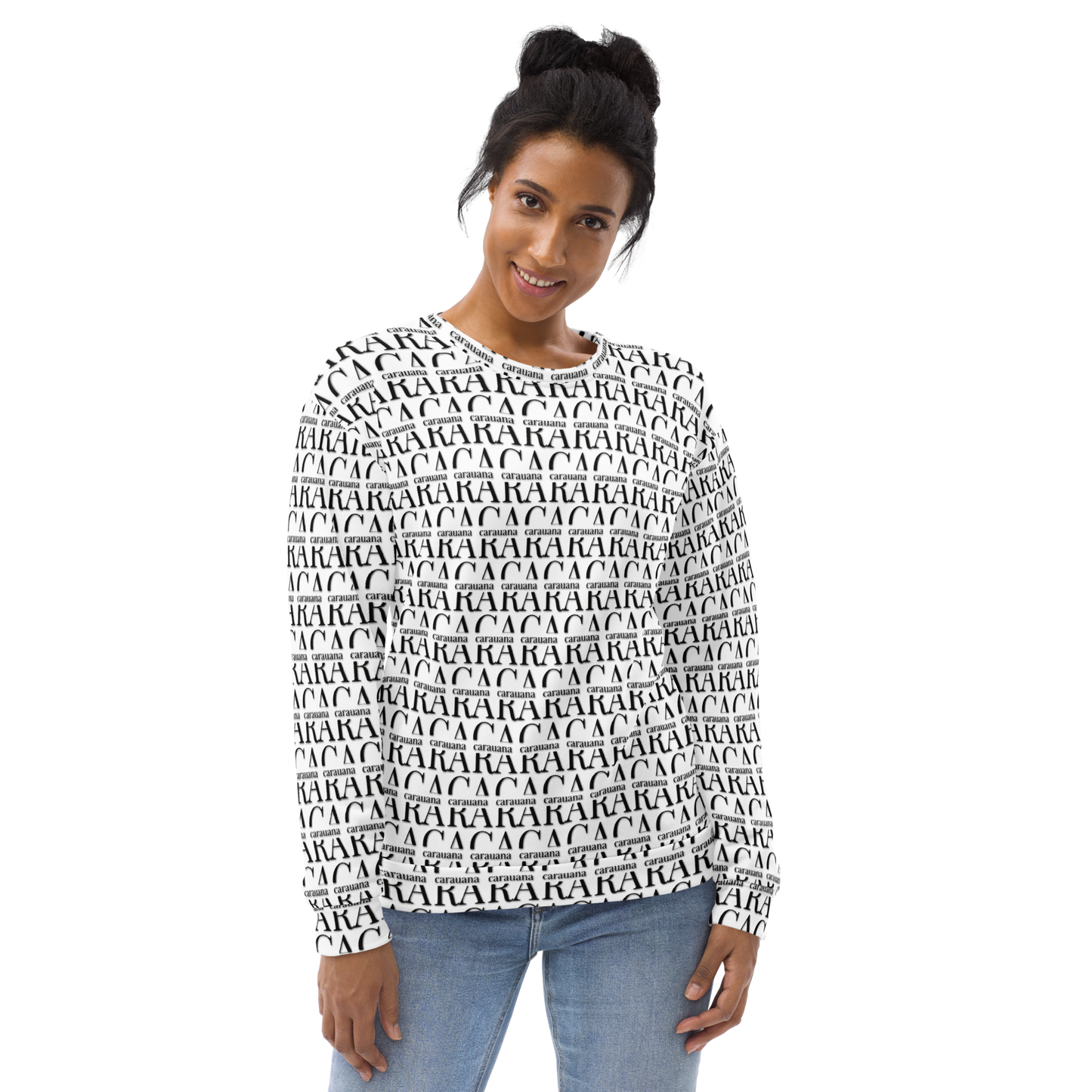 Premium Sweatshirt CaRaUaNa Unisex Black Logo Carauana Store
