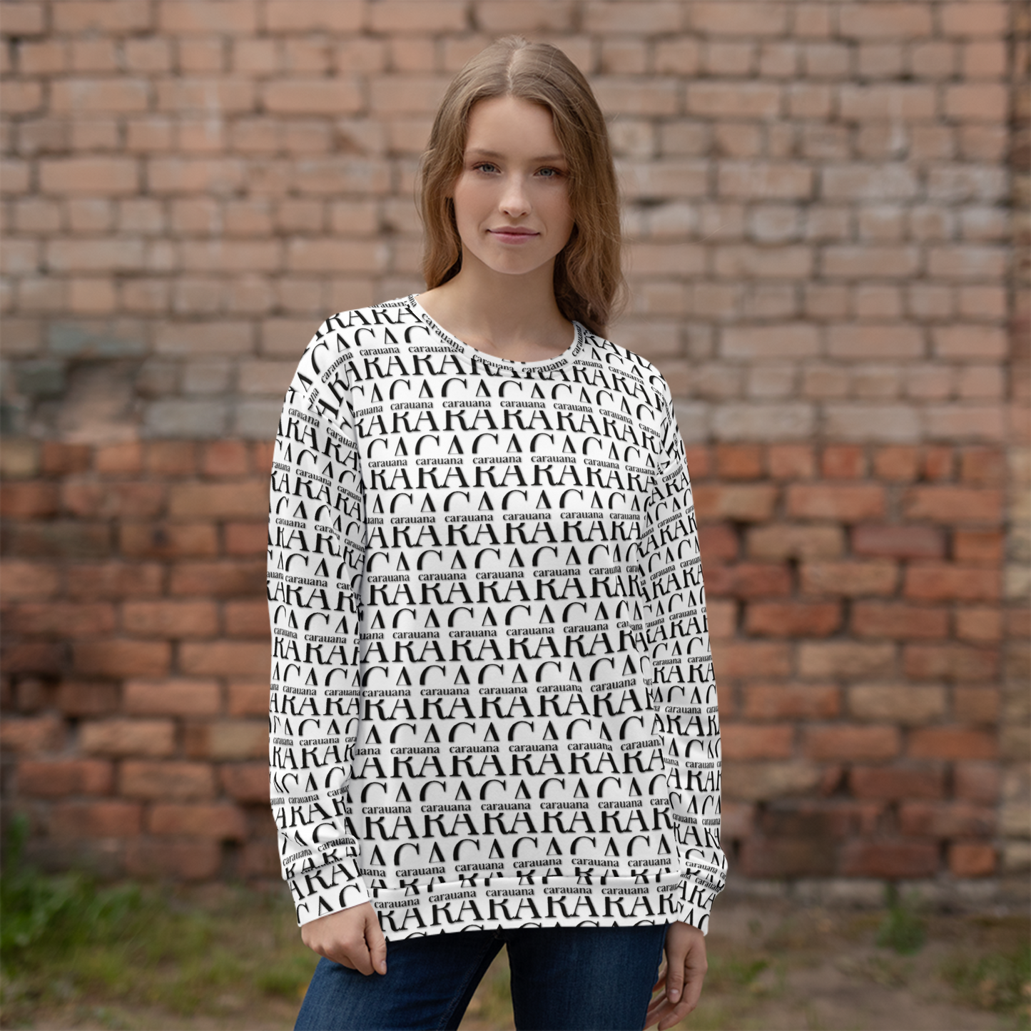 Premium Sweatshirt CaRaUaNa Unisex Black Logo Carauana Store
