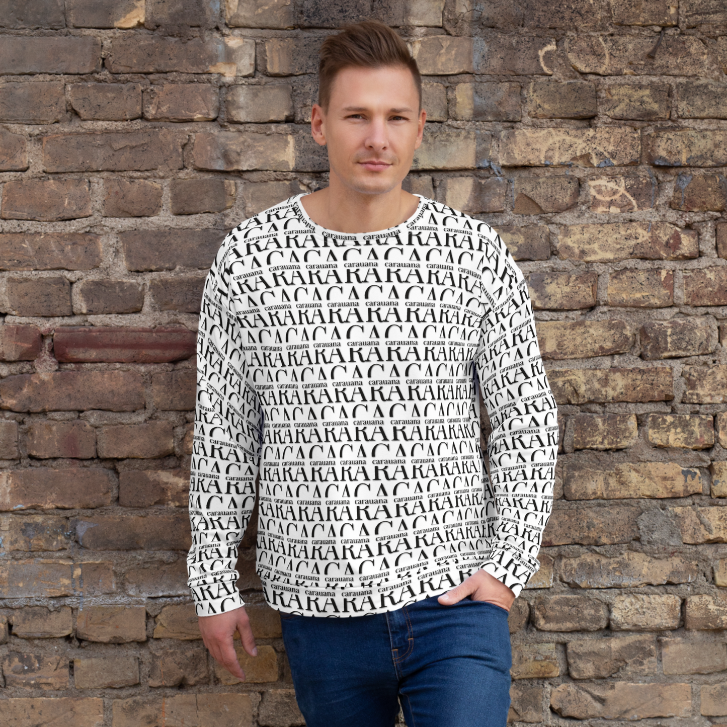 Premium Sweatshirt CaRaUaNa Unisex Black Logo Carauana Store