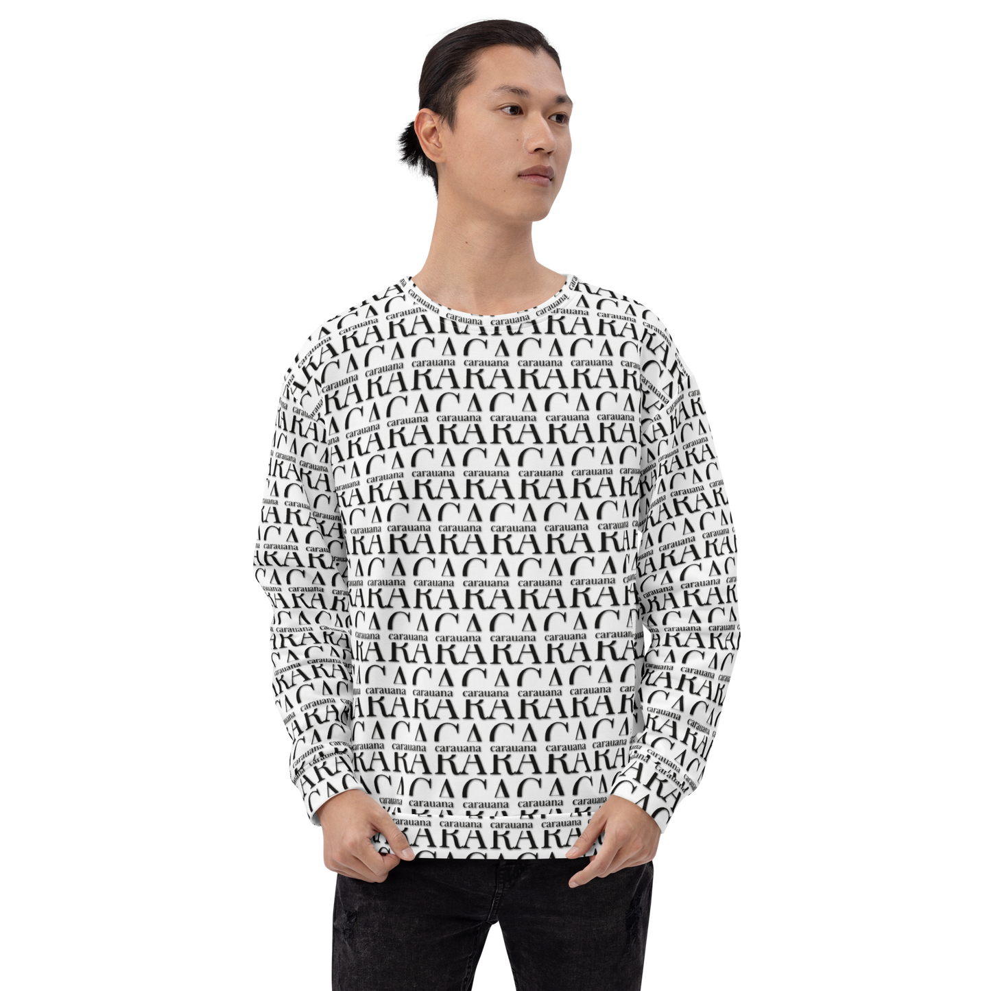 Premium Sweatshirt CaRaUaNa Unisex Black Logo Carauana Store