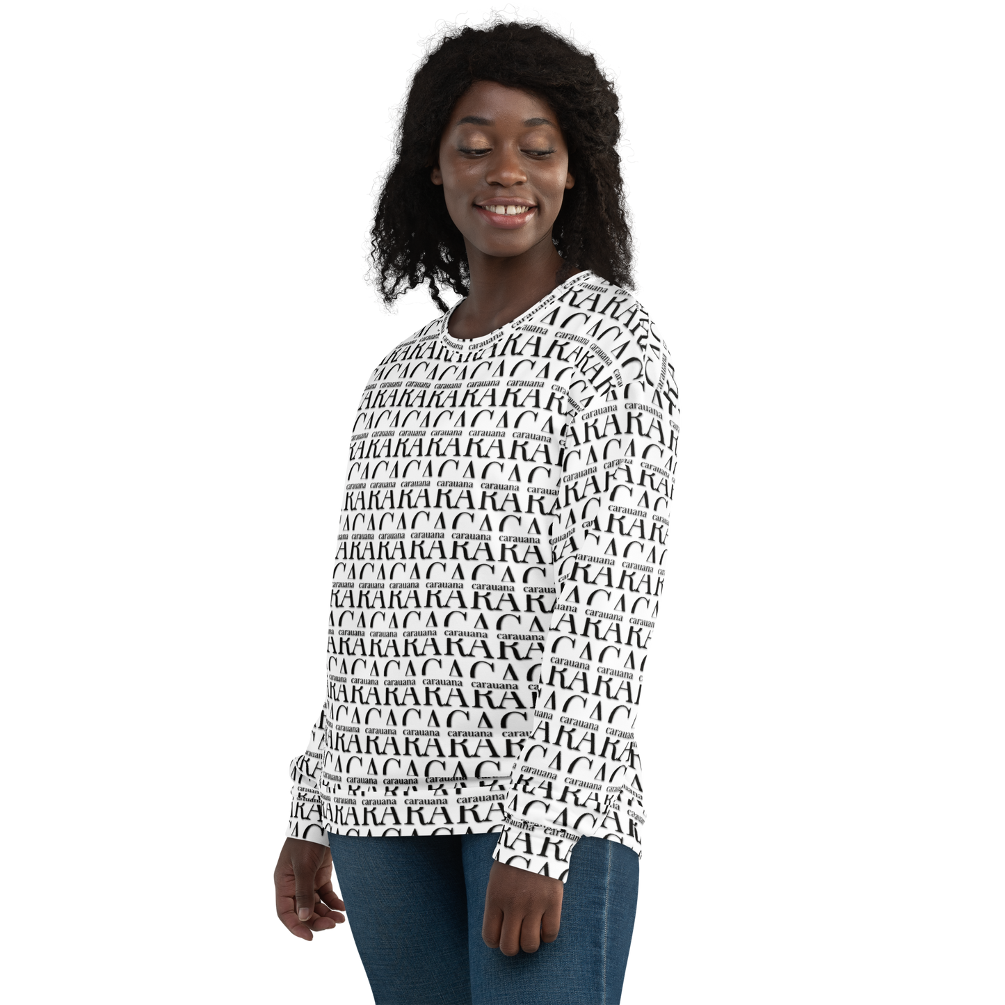 Premium Sweatshirt CaRaUaNa Unisex Black Logo Carauana Store
