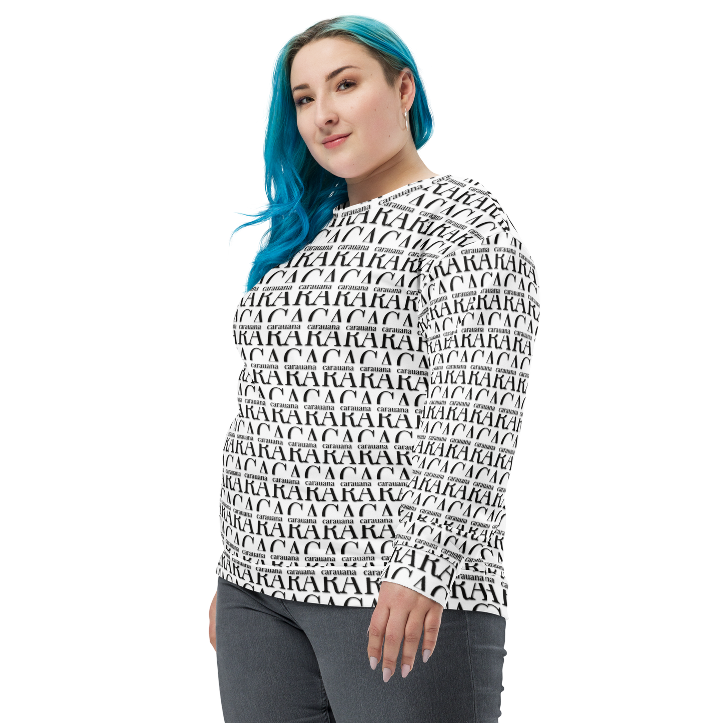 Premium Sweatshirt CaRaUaNa Unisex Black Logo Carauana Store