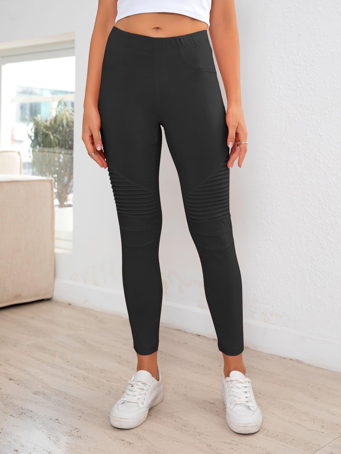 Ribbed Detail Leggings Carauana Store