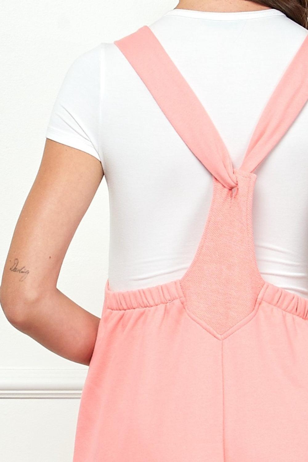 Veveret Wide Strap French Terry Overalls Carauana Store