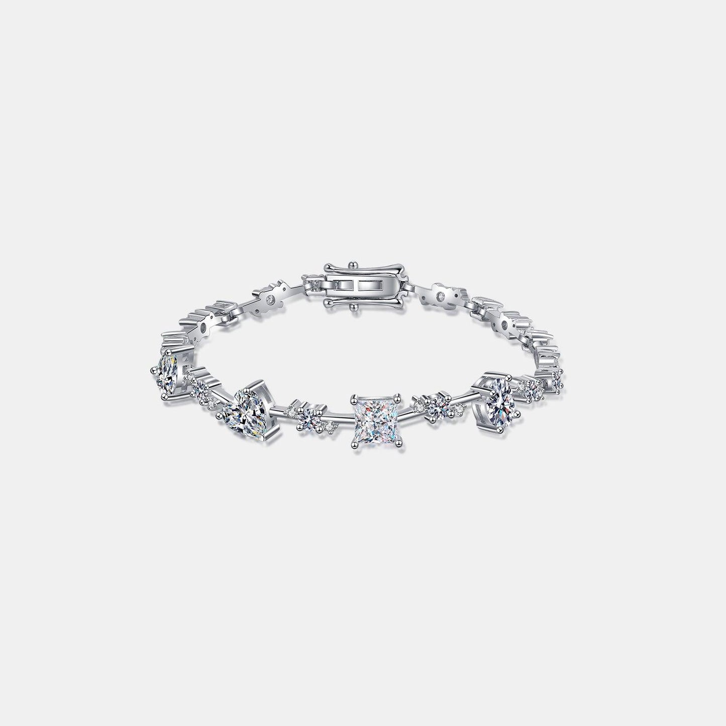 6.2 Carat Moissanite 925 Sterling Silver Bracelet Carauana Store
