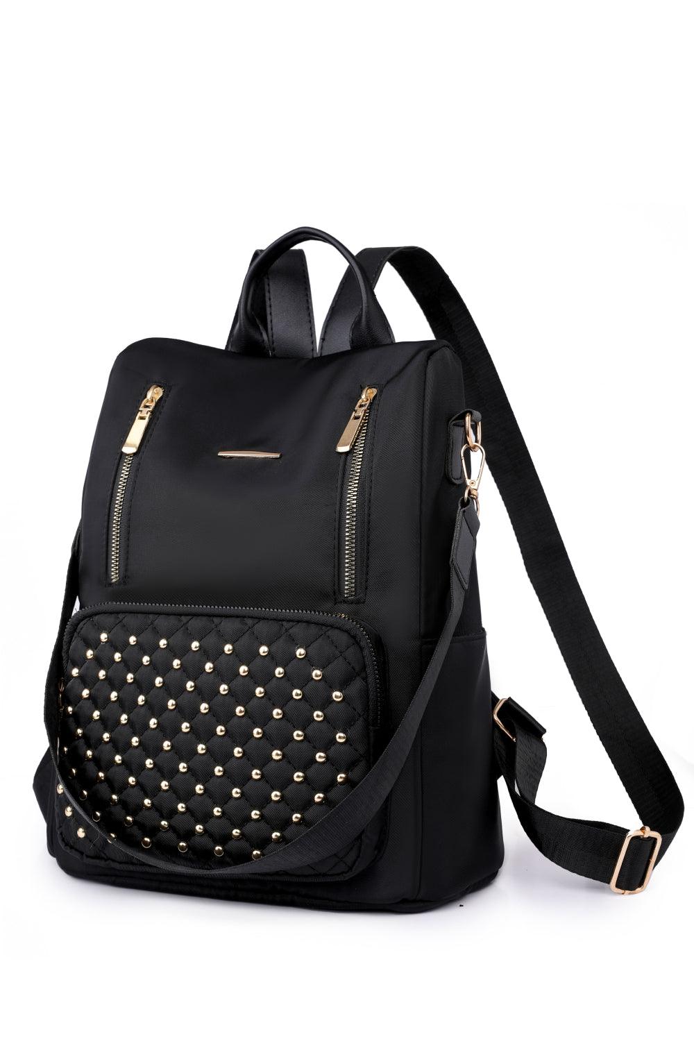 Zipper Pocket Beaded Backpack Carauana Store