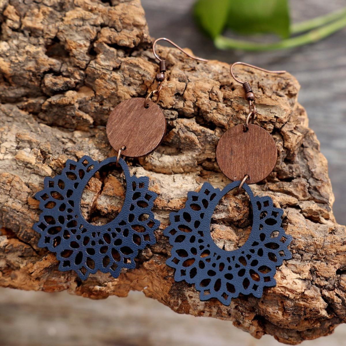 Geometric Cutout Dangle Earrings Carauana Store