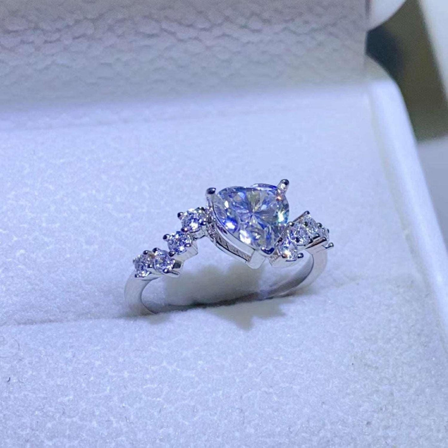 1 Carat Moissanite 925 Sterling Silver Ring Carauana Store