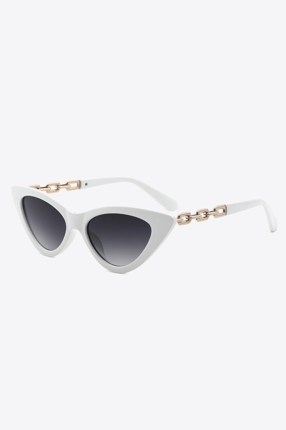 Chain Detail Cat-Eye Sunglasses Carauana Store