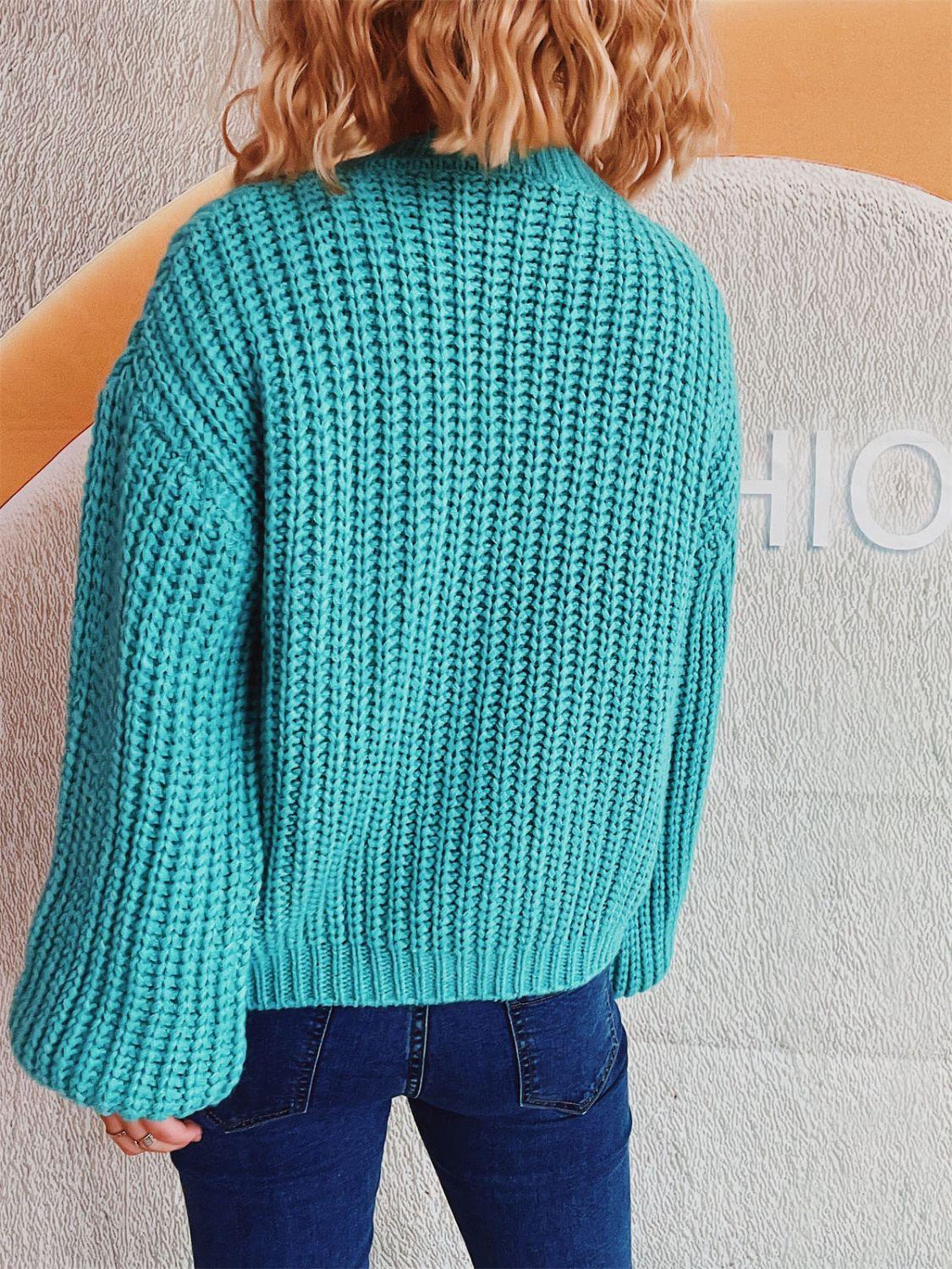 Button Up Long Sleeve Cardigan Carauana Store