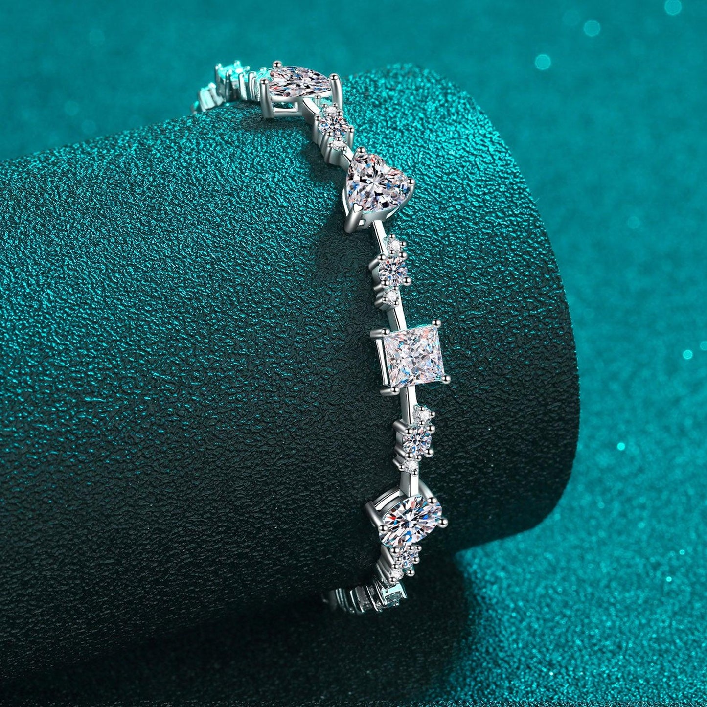 6.2 Carat Moissanite 925 Sterling Silver Bracelet Carauana Store