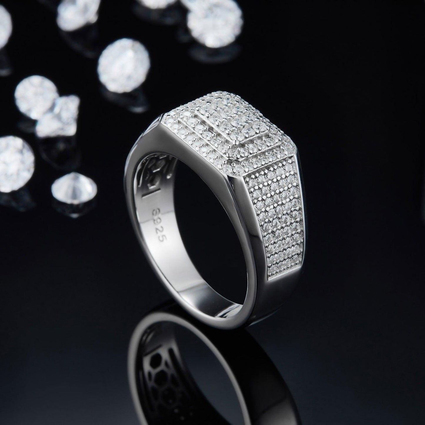 Moissanite 925 Sterling Silver Ring Carauana Store